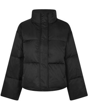 Anine Bing Long Sleeve Cotton Coat - Black
