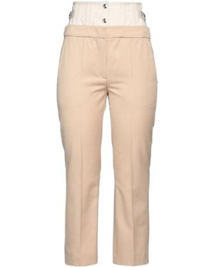 Sportmax Solid-Color Casual Pants - Natural