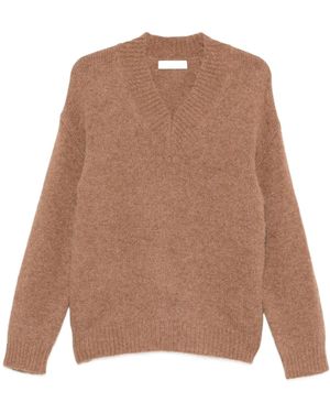Entire studios Deco V-Neck Jumper - Brown