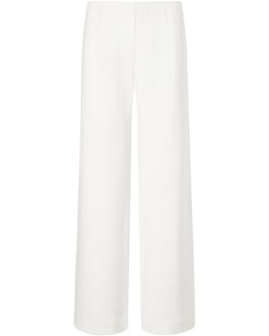 Leset Crepe Wide-Leg Pants - White