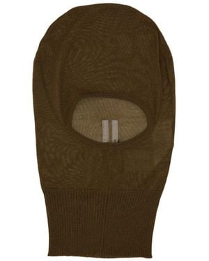 Rick Owens Skull Knitted Balaclava - Green