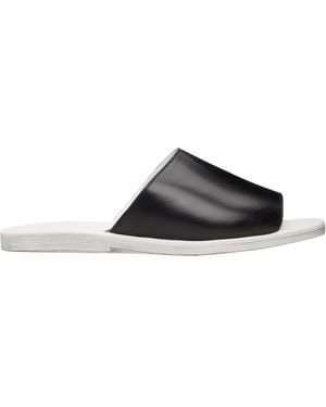 Rier Flat Open-Toe Slippers - Black