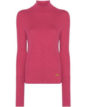 Balmain Logo-Plaque Jumper - Pink