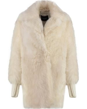 Fabiana Filippi Single-Breasted Straight Hem Coat - White