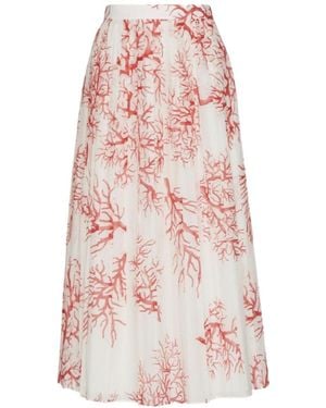 Valentino Pleated Skirt - White