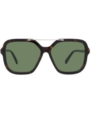 Stella McCartney Eyewear Navigator Frame Sunglasses - Green