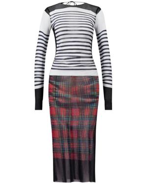 Jean Paul Gaultier Long-Sleeved Dress - White