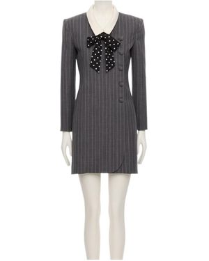 Valentino Long Sleeve Dress - Gray