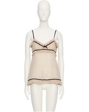 Valentino Polka Dot Camisole - Natural