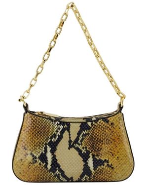 McQueen Mini T-Bar Pouch Bag - Metallic