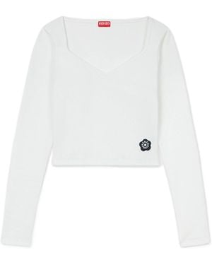 KENZO 'Boke Flower 2.0' Long Sleeves T-Shirt - White