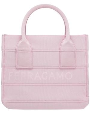 Ferragamo Ferragamo Signature Small Tote Bag - Pink
