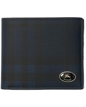 Burberry Check Bifold Wallet - Blue