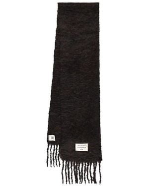 Acne Studios Voxy Mohair Blend Scarf - Black