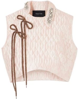 Simone Rocha Quilted Top - White