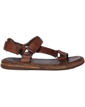 Miu Miu Leather Sandals - Brown