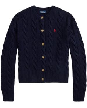 Polo Ralph Lauren Cable-Knit Cardigan - Blue