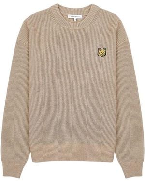 Maison Kitsuné Long Sleeve Jumper - Natural