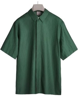 Dior Homme Short-Sleeved Oblique Shirt - Green