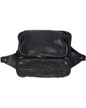 Guidi Zipper Waist Bag - Black