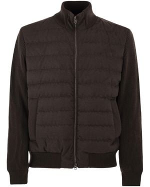 Herno Long-Sleeved Down Jacket - Black