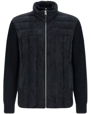 Mackage Landen Quilted Knit Jacket - Blue