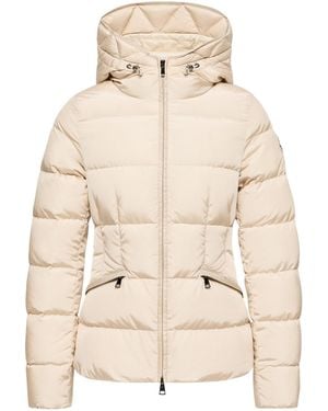 Moncler Avoce Hooded Short Down Jacket - Natural
