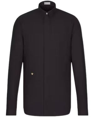 Dior Homme Bee Embroidered Shirt - Black