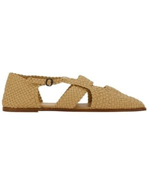 Hereu Serra Interwoven Slippers - Brown
