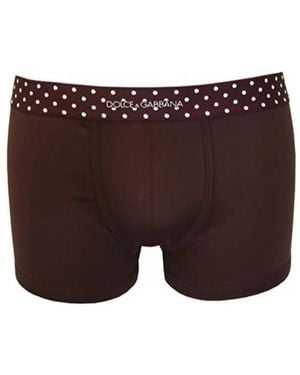 Dolce & Gabbana Logo Detail Panties - Purple