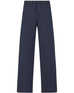 Dior Homme Drawstring Straight Leg Joggers - Blue