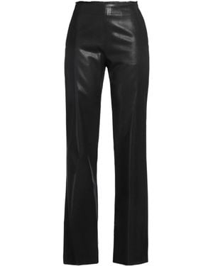 DIESEL Solid Color Flared Pants - Black