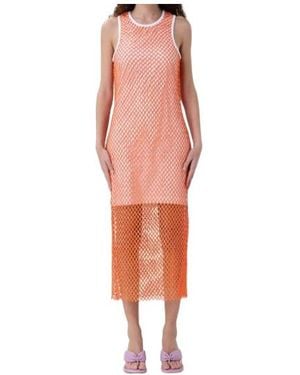 Moschino Round Neck Dress - Pink