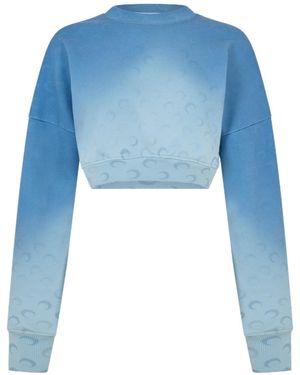Marine Serre Moon Crew Sweatshirt - Blue