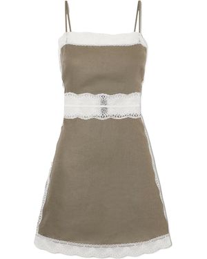 STAUD Cami Mini Dress - Gray
