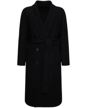 The Row Casual Long Coat - Black