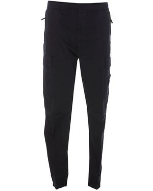 Stone Island Logo Casual Trousers - Blue