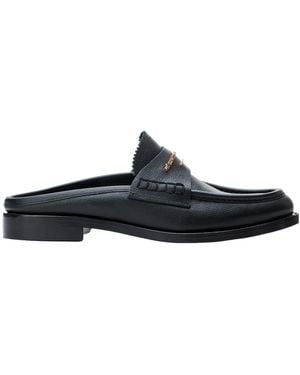 Alexander Wang Logo Lettering Mules - Black