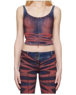 KNWLS Harley Corset Top - Blue