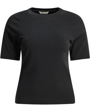 AURALEE Short-Sleeved T-Shirt - Black