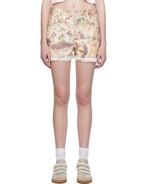Isabel Marant Lesia Denim Shorts - Natural