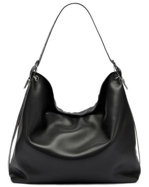 DIESEL D-Line Leather Shoulder Bag - Black