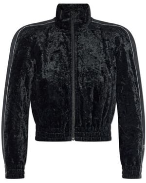 T By Alexander Wang Velvet Cardigan - Blue