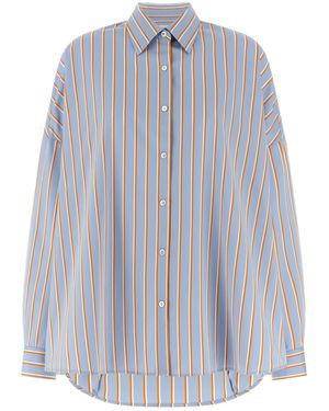 Dries Van Noten Casia Oversized Striped Shirt - Blue