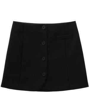 Helmut Lang Blazer-Inspired Mini Skirt - Black