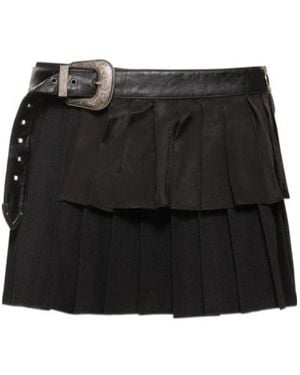 ANDERSSON BELL Double-Pleated Wool Mini Skirt - Black