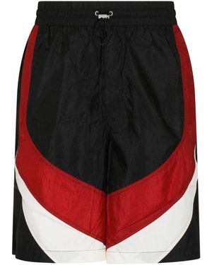 Isabel Marant Colour-Block Shell Track Shorts - Red