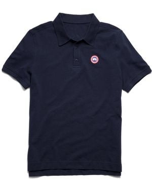 Canada Goose Beckley Logo Patch Polo Shirt - Blue