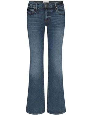 FRAME Low-Rise Flared Jeans - Blue