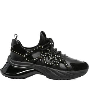 Pinko Ariel Embellished Lace-Up Sneakers - Black